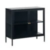 CARMEL 2 Glass Doors Sideboard 90cm - Black(Carmel Sideboard 2 Doors 90cm Black) -Modern Furniture 42030600CARMELSIDEBOARD2SECTION 2 800