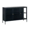 CARMEL 3 Glass Doors Sideboard 132cm - Black(Carmel Sideboard 3 Doors 132xcm Black) 1 CARMEL 3 Glass Doors Sideboard 132cm - Black(Carmel Sideboard 3 Doors 132xcm Black) -Modern Furniture 42260600CARMELSIDEBOARD3SECTION 2 800