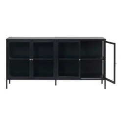 CARMEL 4 Glass Doors Sideboard 170xcm - Black(Carmel Sideboard 4 Doors 170xcm Black) -Modern Furniture 42270600CARMELSIDEBOARD4SECTION 3 800
