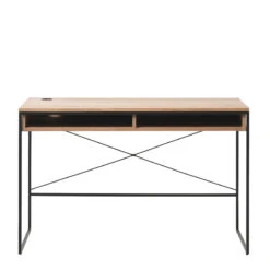 RIVOLI Study Desk 120cm -Natural Oak & Black(Rivoli Study Desk 120cm Natural Black) 9 RIVOLI Study Desk 120cm -Natural Oak & Black(Rivoli Study Desk 120cm Natural Black) -Modern Furniture 43331020RIVOLIDESK 1 800