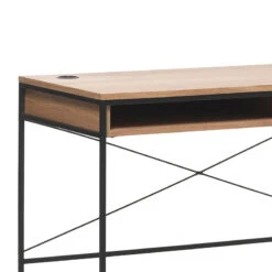 RIVOLI Study Desk 120cm -Natural Oak & Black(Rivoli Study Desk 120cm Natural Black) 11 RIVOLI Study Desk 120cm -Natural Oak & Black(Rivoli Study Desk 120cm Natural Black) -Modern Furniture 43331020RIVOLIDESK 2closeup a 800
