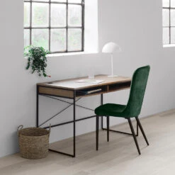 RIVOLI Study Desk 120cm -Natural Oak & Black(Rivoli Study Desk 120cm Natural Black) 10 RIVOLI Study Desk 120cm -Natural Oak & Black(Rivoli Study Desk 120cm Natural Black) -Modern Furniture 43331020RIVOLIDESK R1 1000