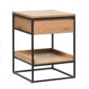 RIVOLI Side Table - Natural Oak / Black(Rivoli Side Table Natural Oak Black) 2 RIVOLI Side Table - Natural Oak / Black(Rivoli Side Table Natural Oak Black) -Modern Furniture 43371020RIVOLISIDETABLE45X45CM 2800