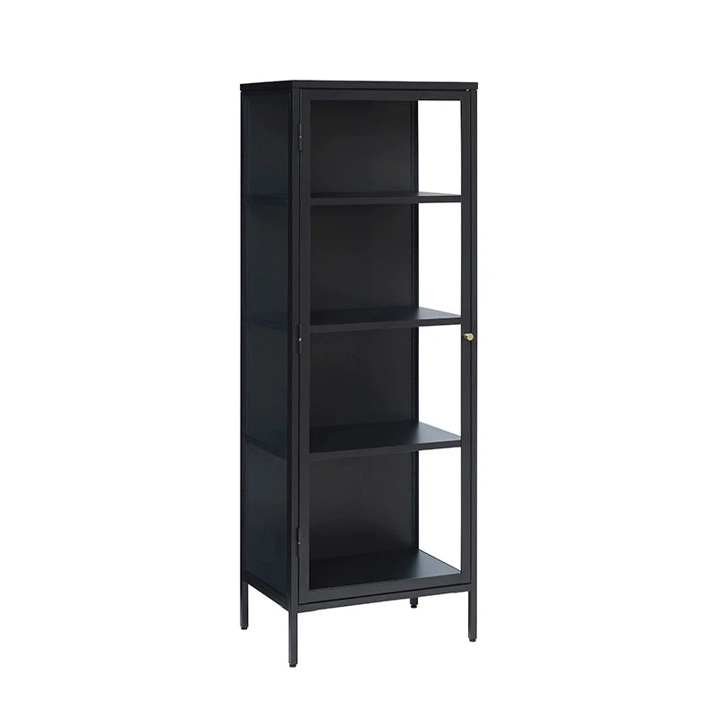 CARMEL Single Door Glass Display Cabinet 57x160cm - Black(Carmel Display Cabinet 57x160cm Black) 3 CARMEL Single Door Glass Display Cabinet 57x160cm - Black(Carmel Display Cabinet 57x160cm Black)