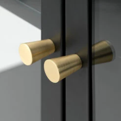 CARMEL Single Door Glass Display Cabinet 57x160cm - Black(Carmel Display Cabinet 57x160cm Black) 16 CARMEL Single Door Glass Display Cabinet 57x160cm - Black(Carmel Display Cabinet 57x160cm Black) -Modern Furniture 44290600CARMELTOWERH160CM D3 800