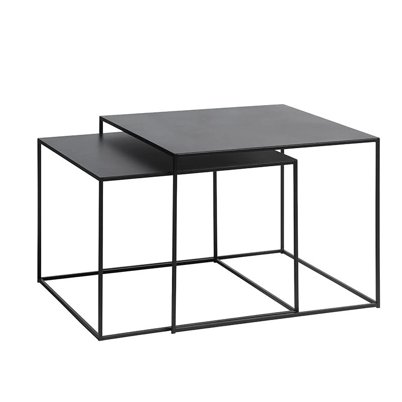 PEBBLE Nest Of 2 Tables 65x60cm - Black(Pebble Nest Of 2 Tables 65x60cm Black) 5 PEBBLE Nest Of 2 Tables 65x60cm - Black(Pebble Nest Of 2 Tables 65x60cm Black) - Image 3