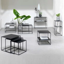 PEBBLE Pedestal Table 35x80 - Black(Pebble Pedestal 35x80 Black) -Modern Furniture 44550600PEBBLENESTOF2TABLES R2 1000 3f167d5f 07a7 49e3 a74a 01a900fbf17d