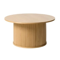 NOLA Round Coffee Table 90cm - Oak(Nola Round Coffee Table 90cm Black)