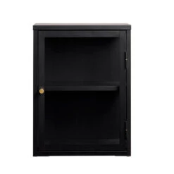 CARMEL Wall Glass Cabinet 45cm - Black(Carmel Wall Cabinet 45cm Black) -Modern Furniture 46780600CARMELWALLCABINETH60 W45CM 1 800