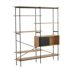 KREMAN Display Unit 1.7M - Oak(Kreman Shelf Oak)