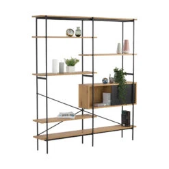 KREMAN Display Unit 1.7M - Oak(Kreman Shelf Oak) 19 KREMAN Display Unit 1.7M - Oak(Kreman Shelf Oak) -Modern Furniture 515006 2800