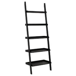 MILT Leaning Bookcase 66cm - Black(Milt Leaning Bookcase 66cm Black)