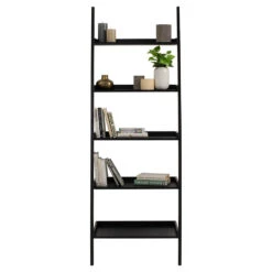 MILT Leaning Bookcase 66cm - Black(Milt Leaning Bookcase 66cm Black) -Modern Furniture 522042 A2 1000