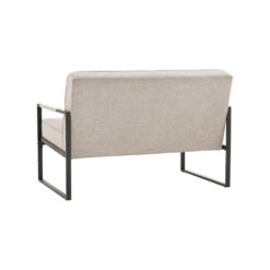 CALIBRA 2 Seater Sofa - Black & Grey(Calibra 2 Seater Lounge Chair Grey) -Modern Furniture 91