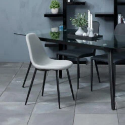 MAKI Dining Chair - Light Grey(Maki Dining Chair Light Grey) -Modern Furniture AC 0000064322Lifestyle3resized 800