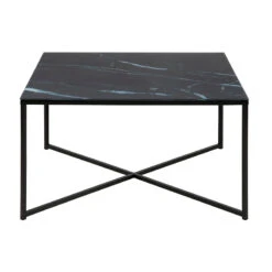 KOLINA Glass Coffee Table 80cm - Black(Kolina Glass Coffee Table 80cm Black) -Modern Furniture AC 0000067561 b 800