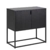 NEWTON 2 Door Sideboard 82cm - Black(Newton 2 Door Sideboard 82cm Black) -Modern Furniture AC 0000086322 a 800