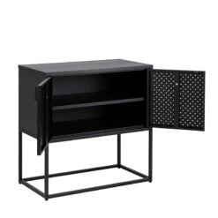 NEWTON 2 Door Sideboard 82cm - Black(Newton 2 Door Sideboard 82cm Black) -Modern Furniture AC 0000086322 c 800