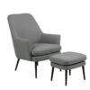 KENDRA Lounge Chair With Footstool - Grey(Kendra Lounge Chair With Footstool Grey) -Modern Furniture AC 0000088240 a 800