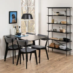 KREMAN Shelving Unit 94cm - Black(Kreman Shelving Unit 91cm Black) -Modern Furniture AC 0000090081Lifestyle3 1000
