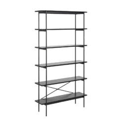 KREMAN Shelving Unit 94cm - Black(Kreman Shelving Unit 91cm Black)