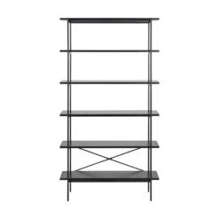 KREMAN Shelving Unit 94cm - Black(Kreman Shelving Unit 91cm Black) -Modern Furniture AC 0000090081 b 1000