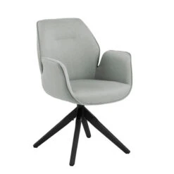 Arden Swivel Dining Chair - Grey & Black(Arden Dining Chair Grey Black)