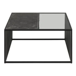 STRINGTON Square Coffee Table 80cm - Black Marble Effect(Strington Coffee Table 80cm Black) -Modern Furniture AC 0000096000 c 800