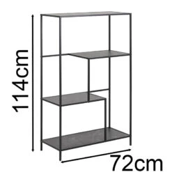 INFINITY Shelving Unit 72x114cm - Black(Infinity Display Unit 72cm Black) -Modern Furniture AC 0000096273 a 800 3f5b73a9 3127 4584 8461 706fbf71ff45
