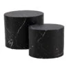 DICE Nest Of 2 Oval Coffee Tables - Black Marble Effect(Dice Nest Of 2 Oval Tables Black) -Modern Furniture AC 0000096284 b 800