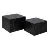 DICE Nest Of 2 Square Coffee Tables - Black Marble Effect(Dice Nest Of 2 Square Tables Black) -Modern Furniture AC 0000096360 a 800