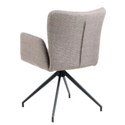 Laura Swivel Dining Chair - Grey & Black(Laura Swivel Dining Chair Grey Black) -Modern Furniture AC 0000098873 aback 1000
