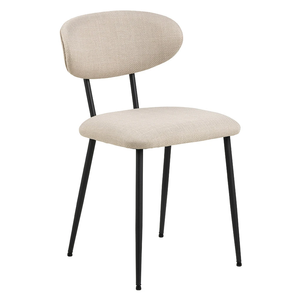 Denise Dining Chair - Beige & Black(Copy Of Laura Swivel Dining Chair Grey Black) 3 Denise Dining Chair - Beige & Black(Copy Of Laura Swivel Dining Chair Grey Black)