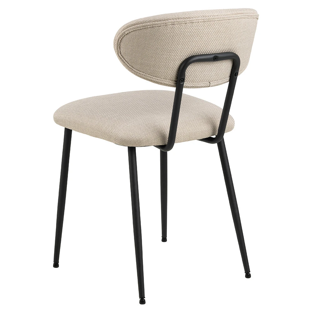 Denise Dining Chair - Beige & Black(Copy Of Laura Swivel Dining Chair Grey Black) 7 Denise Dining Chair - Beige & Black(Copy Of Laura Swivel Dining Chair Grey Black) - Image 5