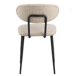 Denise Dining Chair - Beige & Black(Copy Of Laura Swivel Dining Chair Grey Black) 18 Denise Dining Chair - Beige & Black(Copy Of Laura Swivel Dining Chair Grey Black) -Modern Furniture AC 0000100514backviewsingle 1000