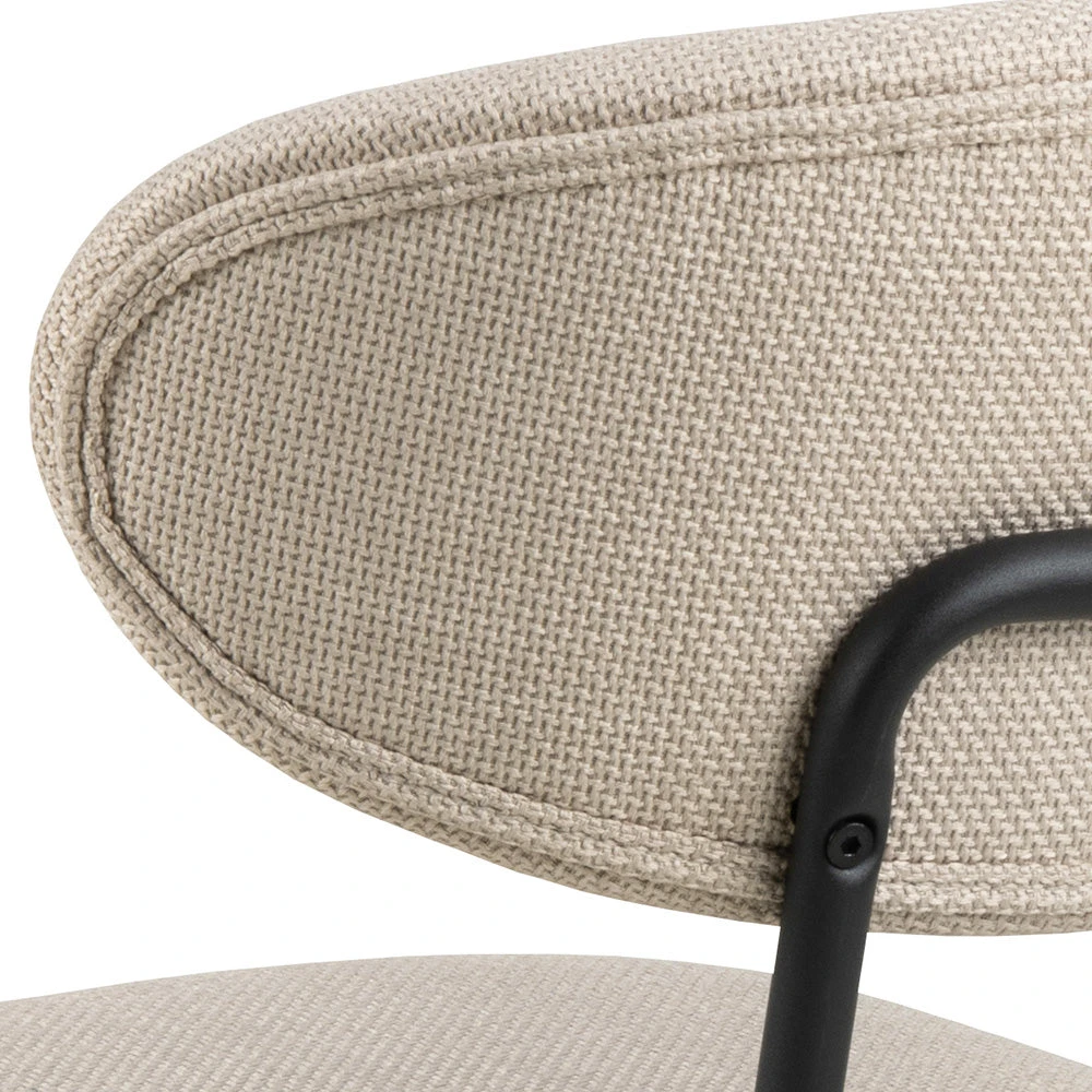 Denise Dining Chair - Beige & Black(Copy Of Laura Swivel Dining Chair Grey Black) 10 Denise Dining Chair - Beige & Black(Copy Of Laura Swivel Dining Chair Grey Black) - Image 8