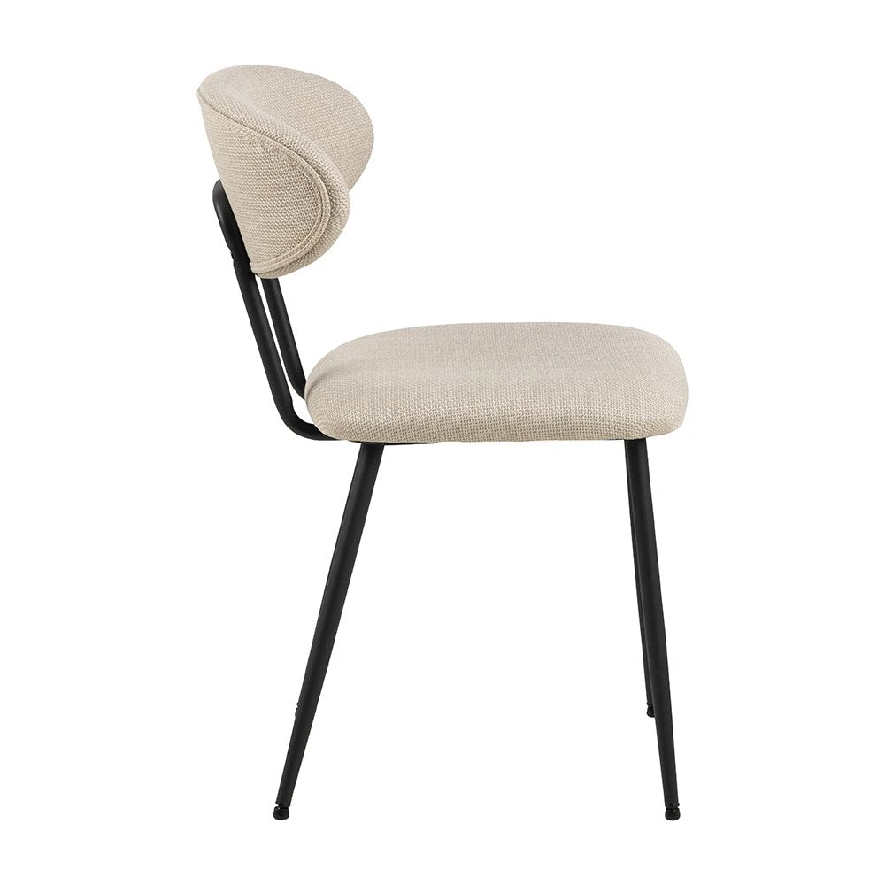 Denise Dining Chair - Beige & Black(Copy Of Laura Swivel Dining Chair Grey Black) 9 Denise Dining Chair - Beige & Black(Copy Of Laura Swivel Dining Chair Grey Black) - Image 7