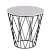 DARBY Side Table Marble 50cm - White(Darby Side Table Marble 50cm White) -Modern Furniture AC H000018045 a 800