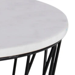 DARBY Side Table Marble 50cm - White(Darby Side Table Marble 50cm White) -Modern Furniture AC H000018045 c 800