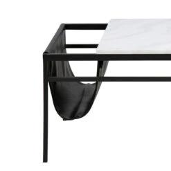 DARIEN Marble Coffee Table 115cm - White & Black(Darien Marble Coffee Table 115cm White Black) -Modern Furniture AC H000019253 bcloseup1 800