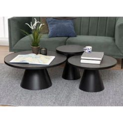 SOLI Side Table 45cm - Black(Soli Side Table 45cm Black) 9 SOLI Side Table 45cm - Black(Soli Side Table 45cm Black) -Modern Furniture AC H000020139 Lifestyle2 800