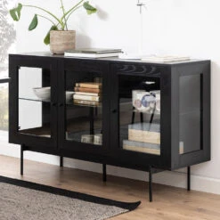 KREMAN Sideboard Buffet 140cm - Black(Kreman Sideboard Buffet 140cm Black) -Modern Furniture AC H000020985 LIFESTYLE 1000 4