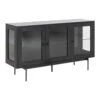 KREMAN Sideboard Buffet 140cm - Black(Kreman Sideboard Buffet 140cm Black) -Modern Furniture AC H000020985 SIDEVIEW 1000 2