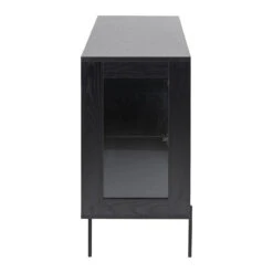 KREMAN Sideboard Buffet 140cm - Black(Kreman Sideboard Buffet 140cm Black) -Modern Furniture AC H000020985 SIDEVIEW 1000 3