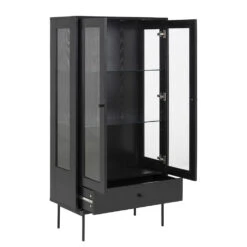 KREMAN Display Unit 75cm - Black(Kreman Display Unit 75cm Black) -Modern Furniture AC H000020986angleopen 1000