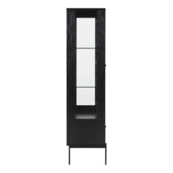 KREMAN Display Unit 75cm - Black(Kreman Display Unit 75cm Black) -Modern Furniture AC H000020986sideview 1000