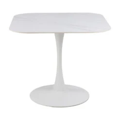 MARTA Square Dining Table 90cm - White(Marta Square Dining Table 90cm White) -Modern Furniture AC H000022813 TABLE 1000