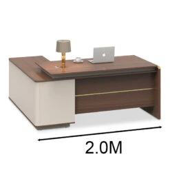 ANDERSON Executive Desk 2.0M Reversible - Hazelnut & Beige(Anders Executive Desk With Return 2m Au Gold Oak) -Modern Furniture ANDERSExecutiveDesk DF DG02 D0120 Right 800 25c26bf9 66c0 4d53 a5d4 5f8d6dabffd9