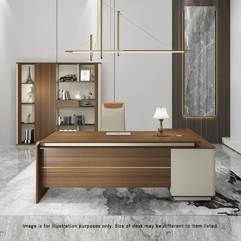 ANDERSON Executive Desk 1.6M Reversible - Hazelnut & Beige(Anderson Executive Desk 1 6m Reversible Australian Gold Oak) 5 ANDERSON Executive Desk 1.6M Reversible - Hazelnut & Beige(Anderson Executive Desk 1 6m Reversible Australian Gold Oak) - Image 3