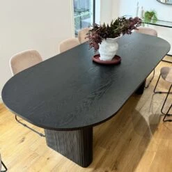 ASTON Dining Table 220cm - Black(Aston Dining Table 220cm Black) -Modern Furniture ASTON Dining Table 2